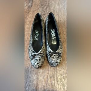 Salvatore Ferragamo Leopard Print Flats